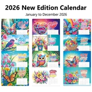 Stående kalender 2026 med spiralryg og flotte motiver